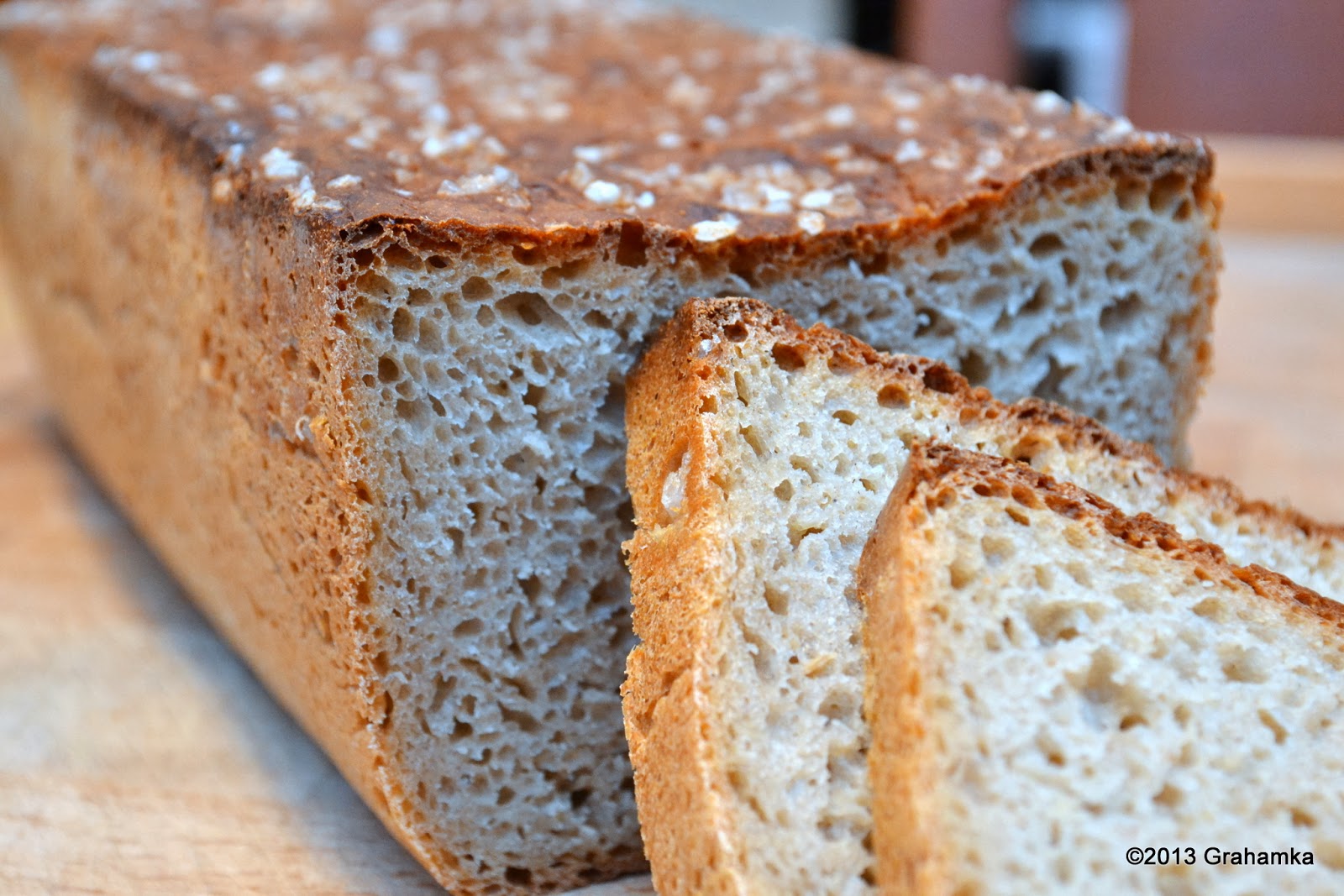 Chleb żytni, łatwy i szybki, z perspektywy.