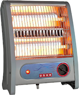 Usha Quartz Room Heater (3002) 800-Watt with Overheating Protection Usha Quartz Room Heater (3002) 800-Watt with Overheating Protection