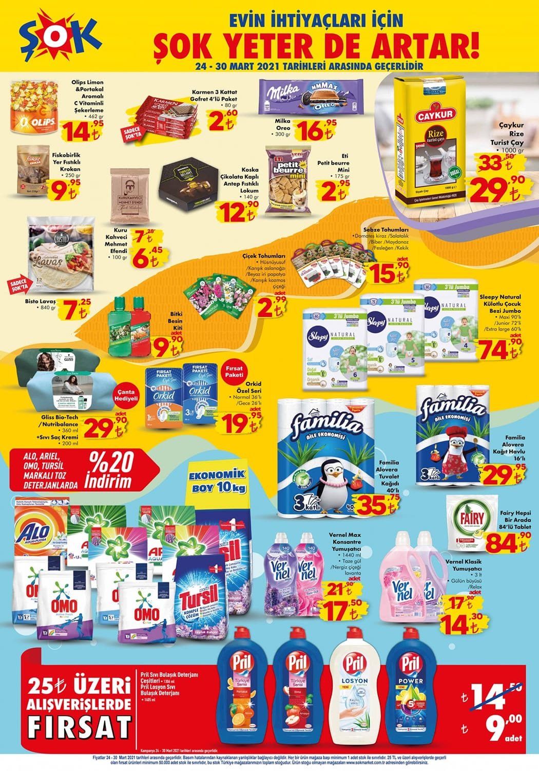 24 Mart 2021 Tarihli Aktüel Ürünleri ve İndirimleri - Yeni
