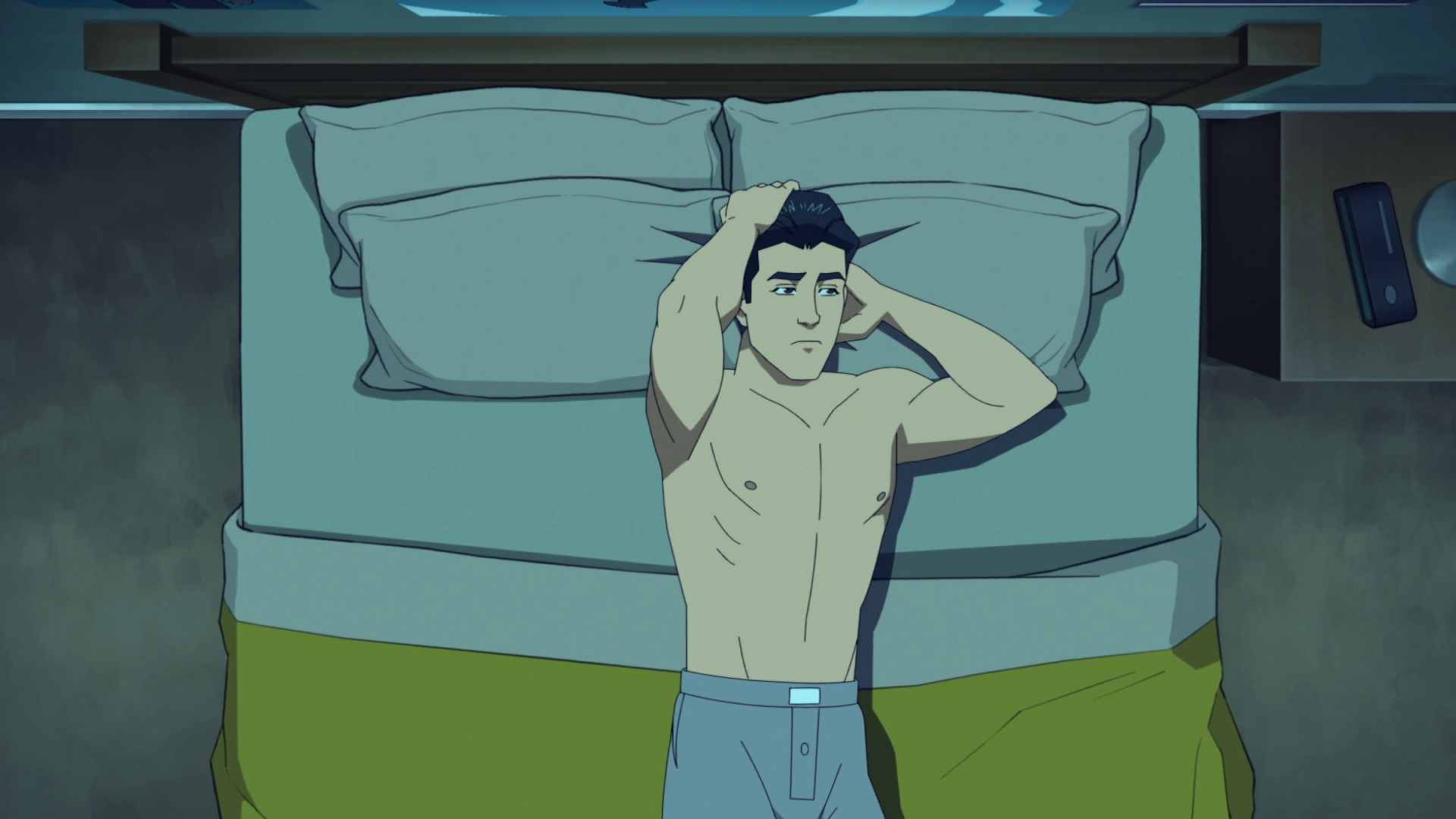 Shirtless Drawn Cartoon Boys: Shirtless Mark Grayson in Invincible