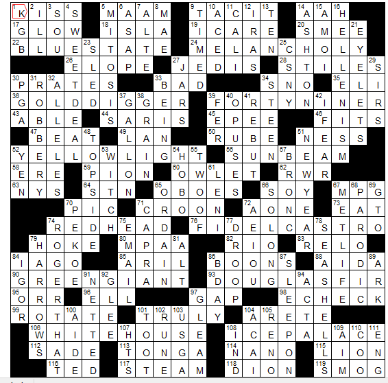 in Kürze Alternativer Vorschlag Sei zufrieden la times puzzle answers