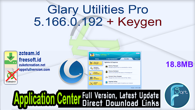 Glary Utilities Pro 5.166.0.192 + Keygen_ ZcTeam.id