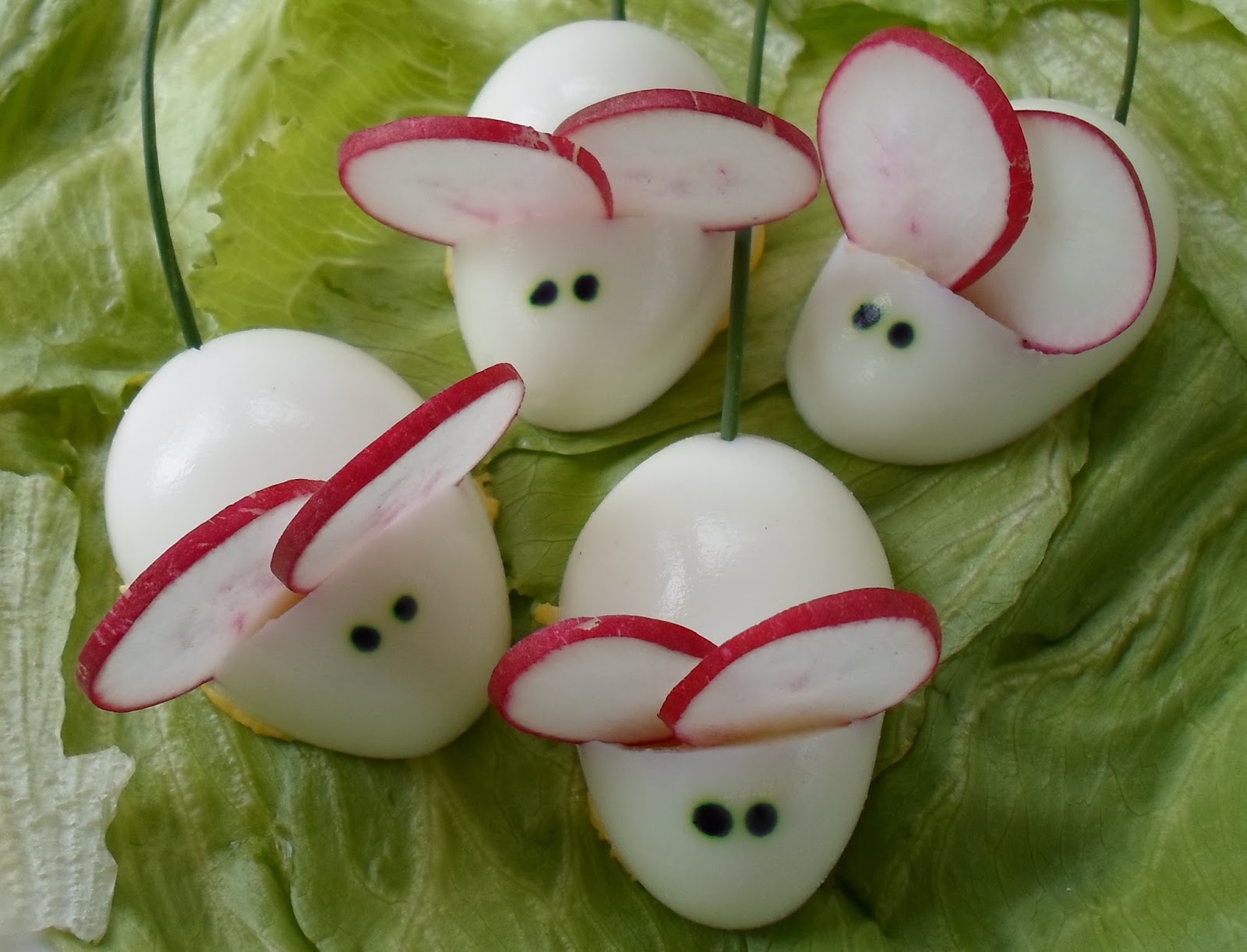 Happier Than A Pig In Mud Deviled Egg Mice for Halloween Melting