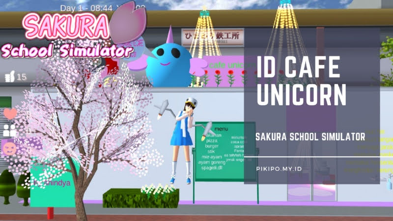 ID Cafe Unicorn di Sakura School Simulator ID Cafe Unicorn di Sakura School Simulator