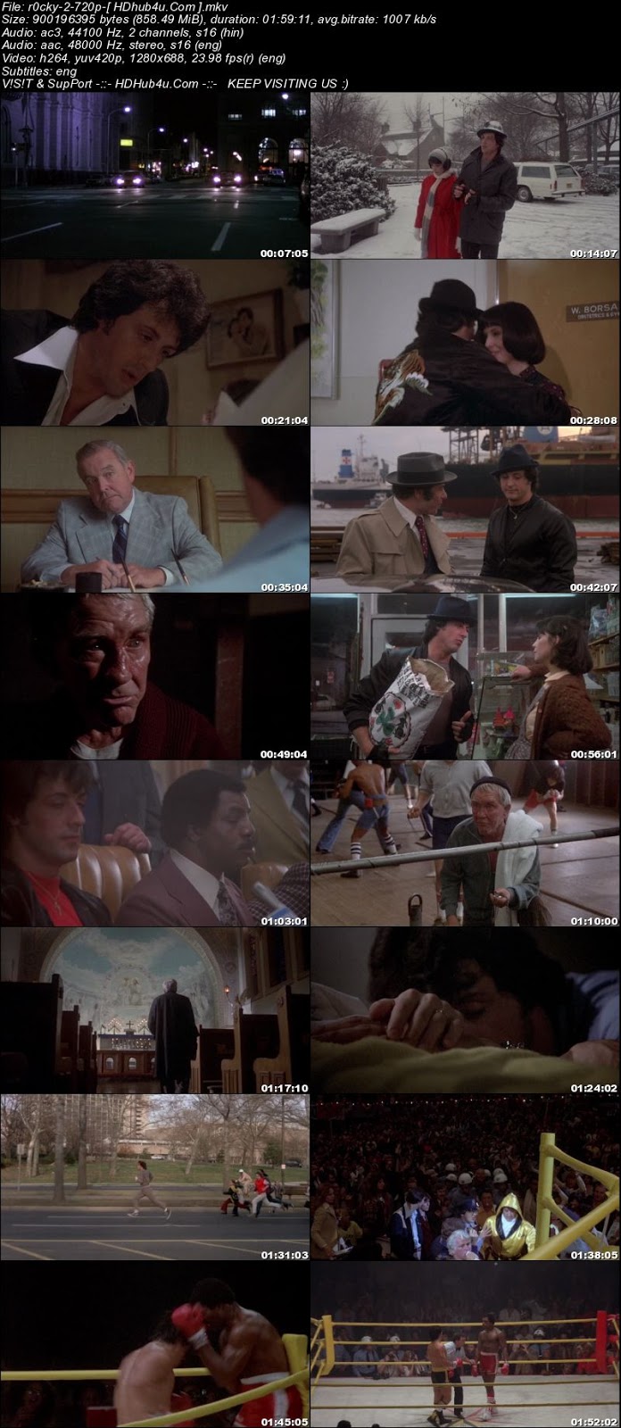 Rocky II (1979) Hindi Dual Audio 480p BluRay 350mb Download