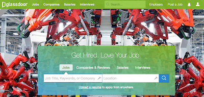 Glassdoor, screenshot from 2015