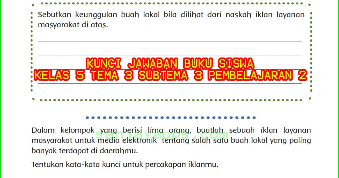 Penting Kunci Jawaban Mari Belajar Matematika Kelas 5 Kurikulum 2019 Viral