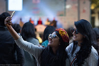 Selfie while the Meera Bai session was going on at Front Lawn.