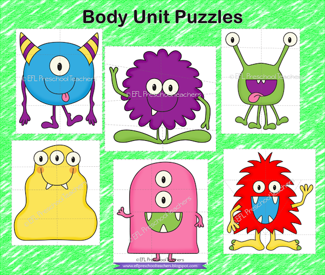 Body unit puzzle printable