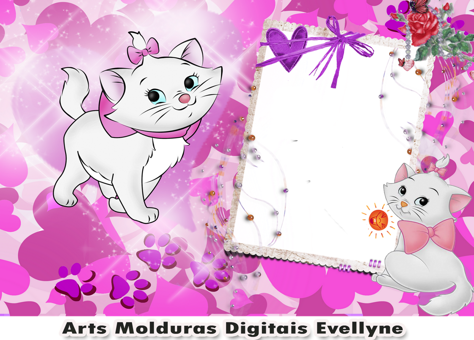 Featured image of post Moldura Gatinha Marie Png