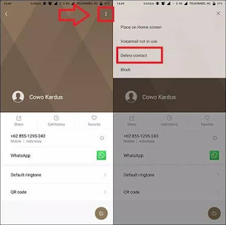 cara menghapus kontak di whatsapp