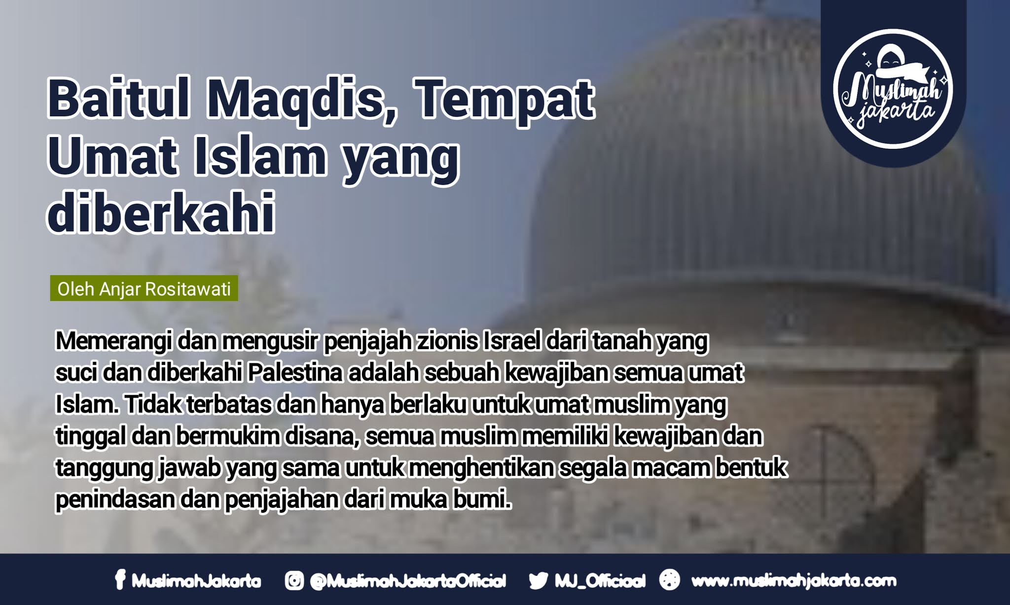 Baitul maqdis tempat kelahiran nabi