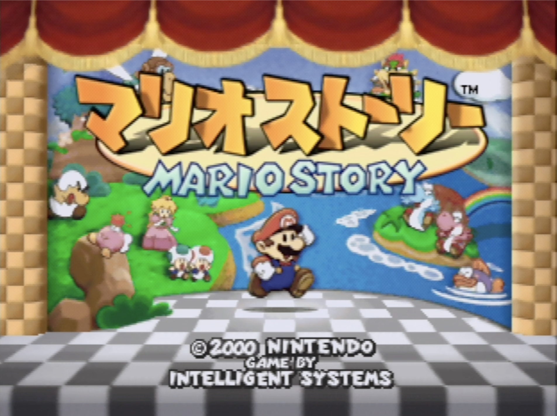 Mario story. Paper Mario n64. Mario ps2. Mario story Japan.