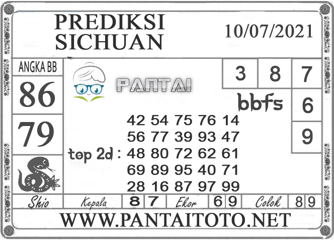 PREDIKSI TOGEL SICHUAN PANTAI4D 10 JULI 2021 PREDIKSI TOGEL SICHUAN PANTAI4D 10 JULI 2021