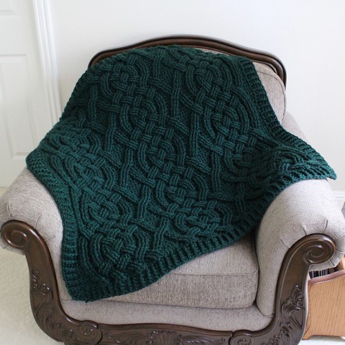 Cloverhill Cable Blanket - Free Crochet Pattern  