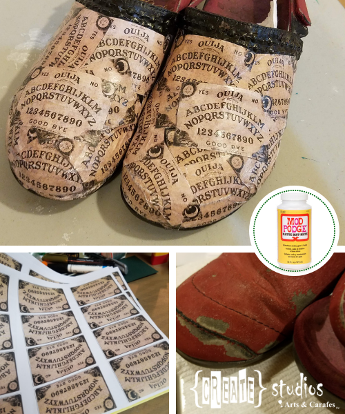 How to Customize Shoes with Mod Podge