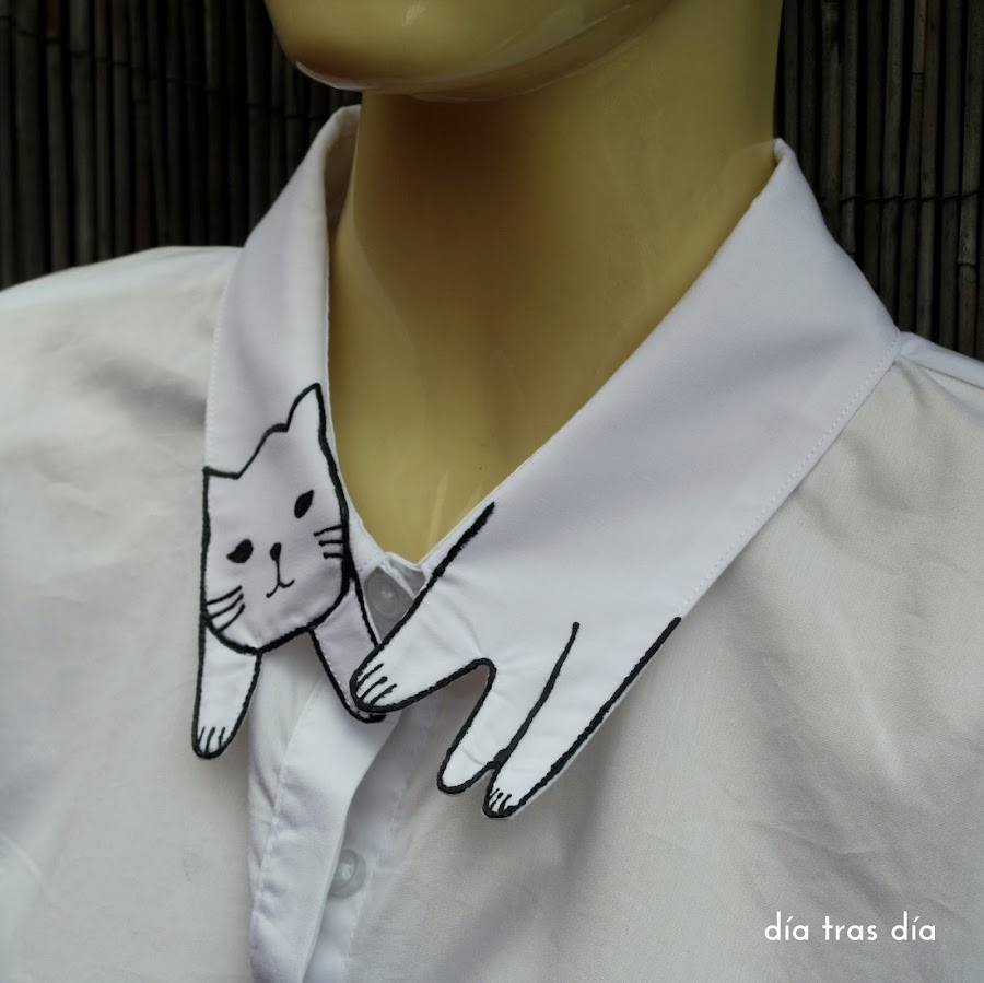camisa cuello gato
