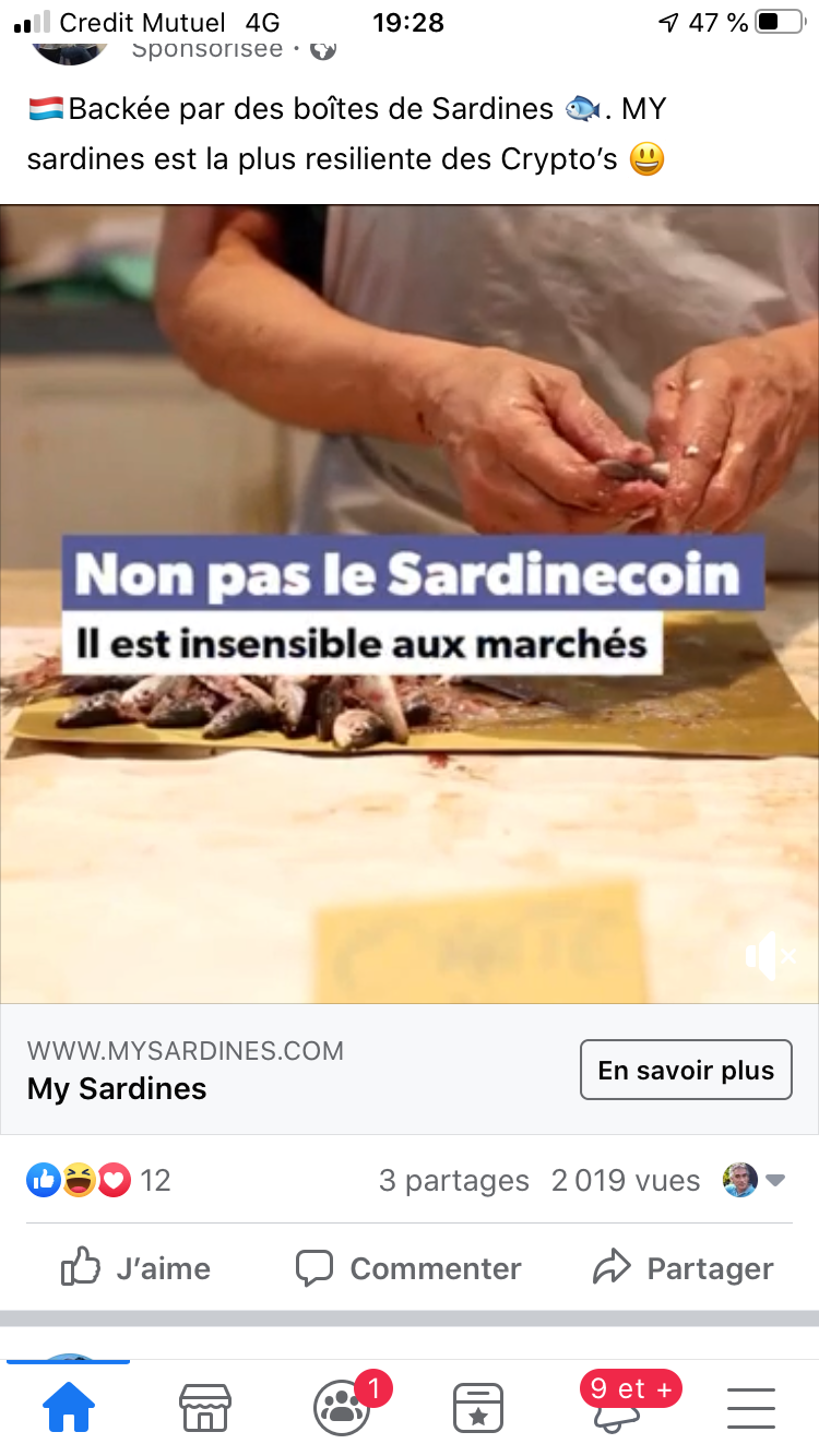 Musée Imaginaire de la Sardine La crypto monnaie de sardines fait son
