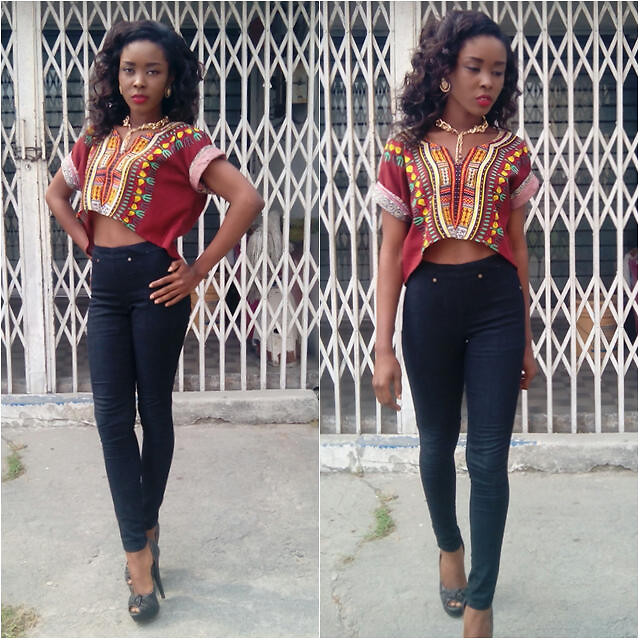 short ankara tops