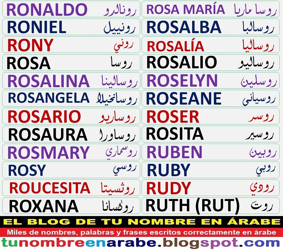 TU NOMBRE EN ÁRABE TU NOMBRE EN ÁRABE