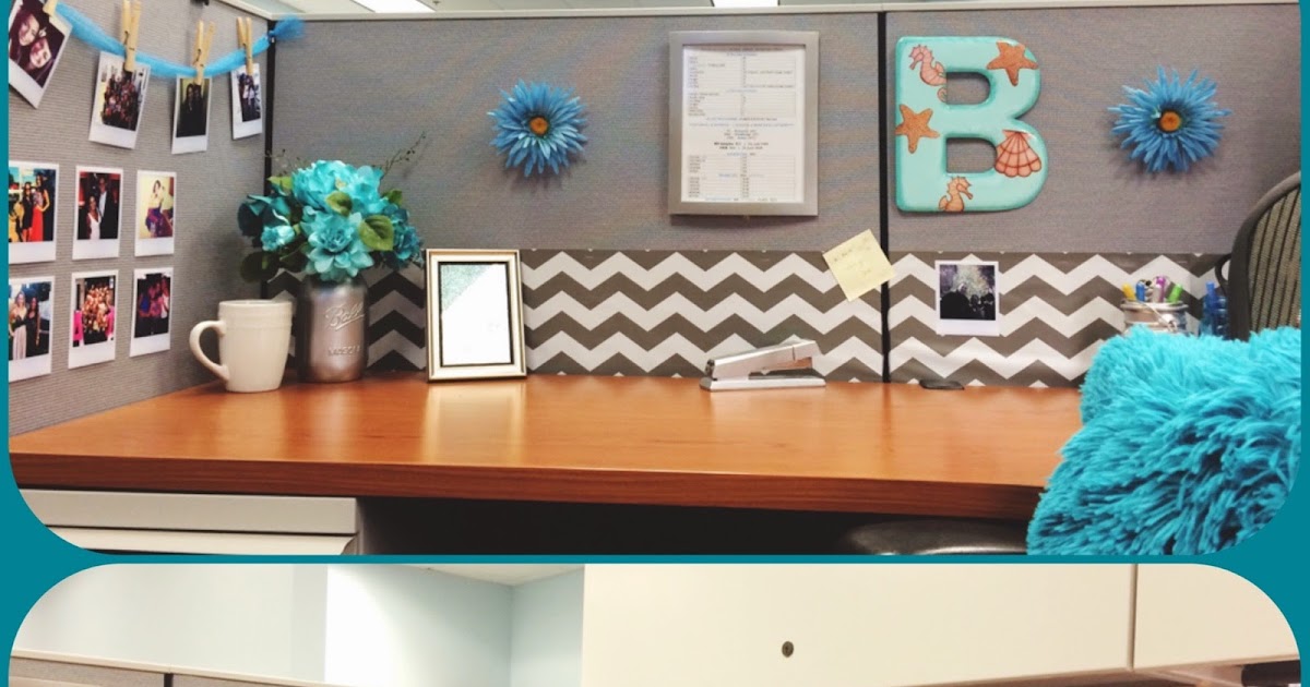 My cubicle makeover. #cubicle #decor #cubicledecoration