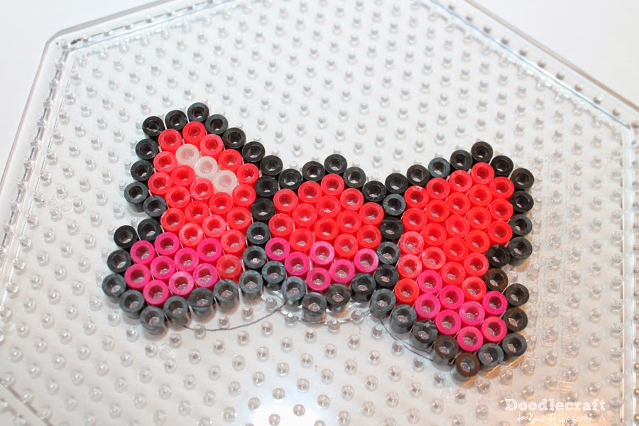 Doodlecraft Pixel Hama Bead 8Bit Bows!