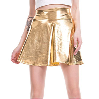Womens Gold Skirts | Goldenlys.club