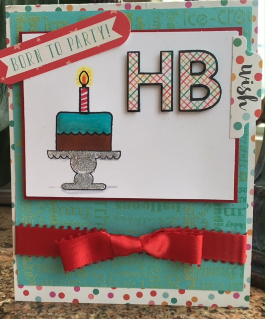 Beverly's Blog: The Cutting Cafe Shop Birthday kit Card