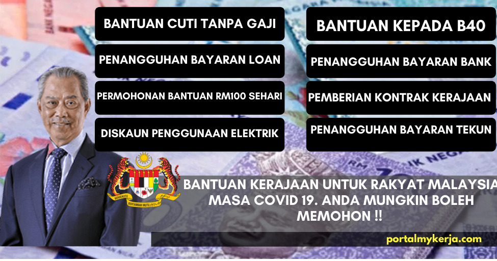 Senarai Bantuan Kerajaan Malaysia Semasa COVID19. Anda Mungkin Boleh