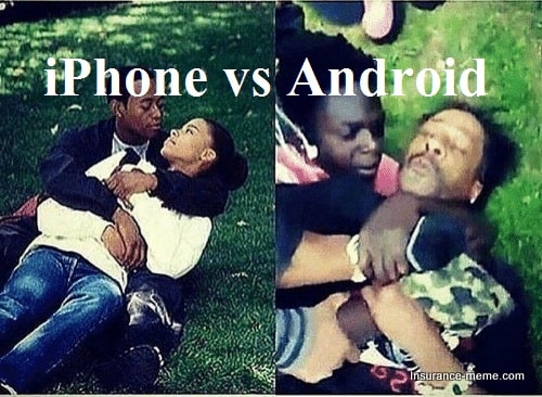 iphone android relationship meme