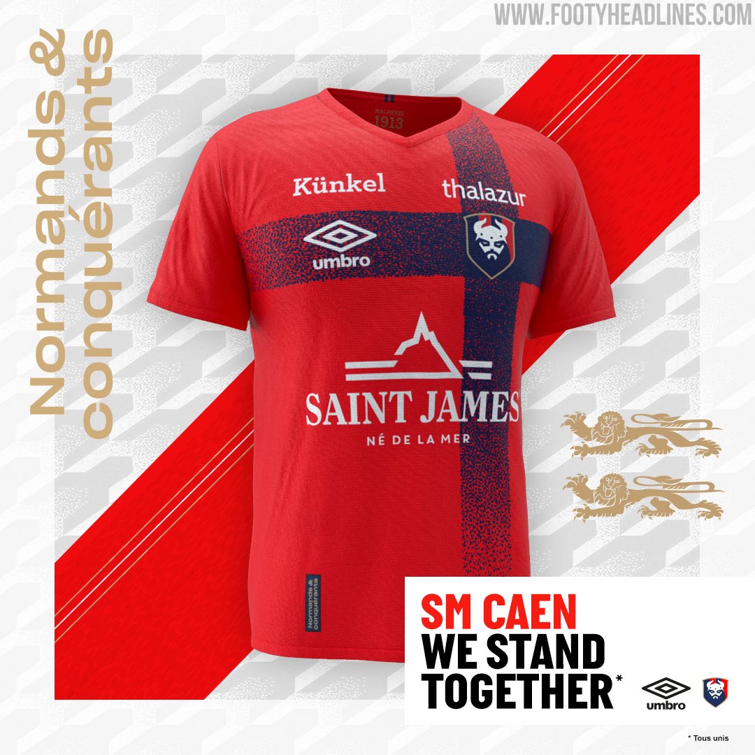 SM Caen 2020-21 Home Kit