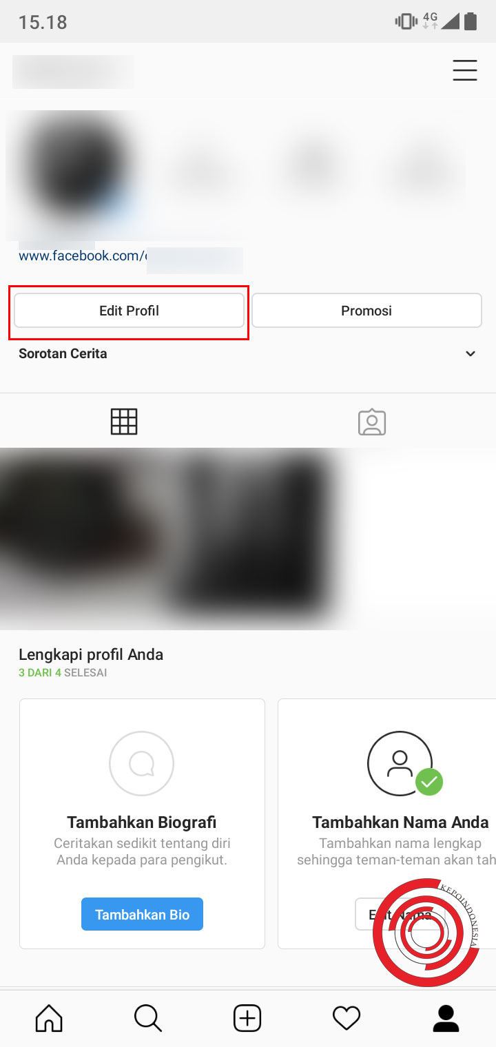 Cara Membuat Link Biru di Bio Instagram Supaya Bisa di Klik - KEPOINDONESIA