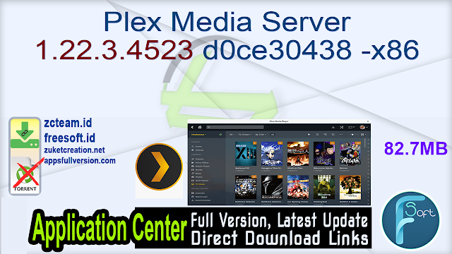Plex Media Server 1.22.3.4523 d0ce30438-x86