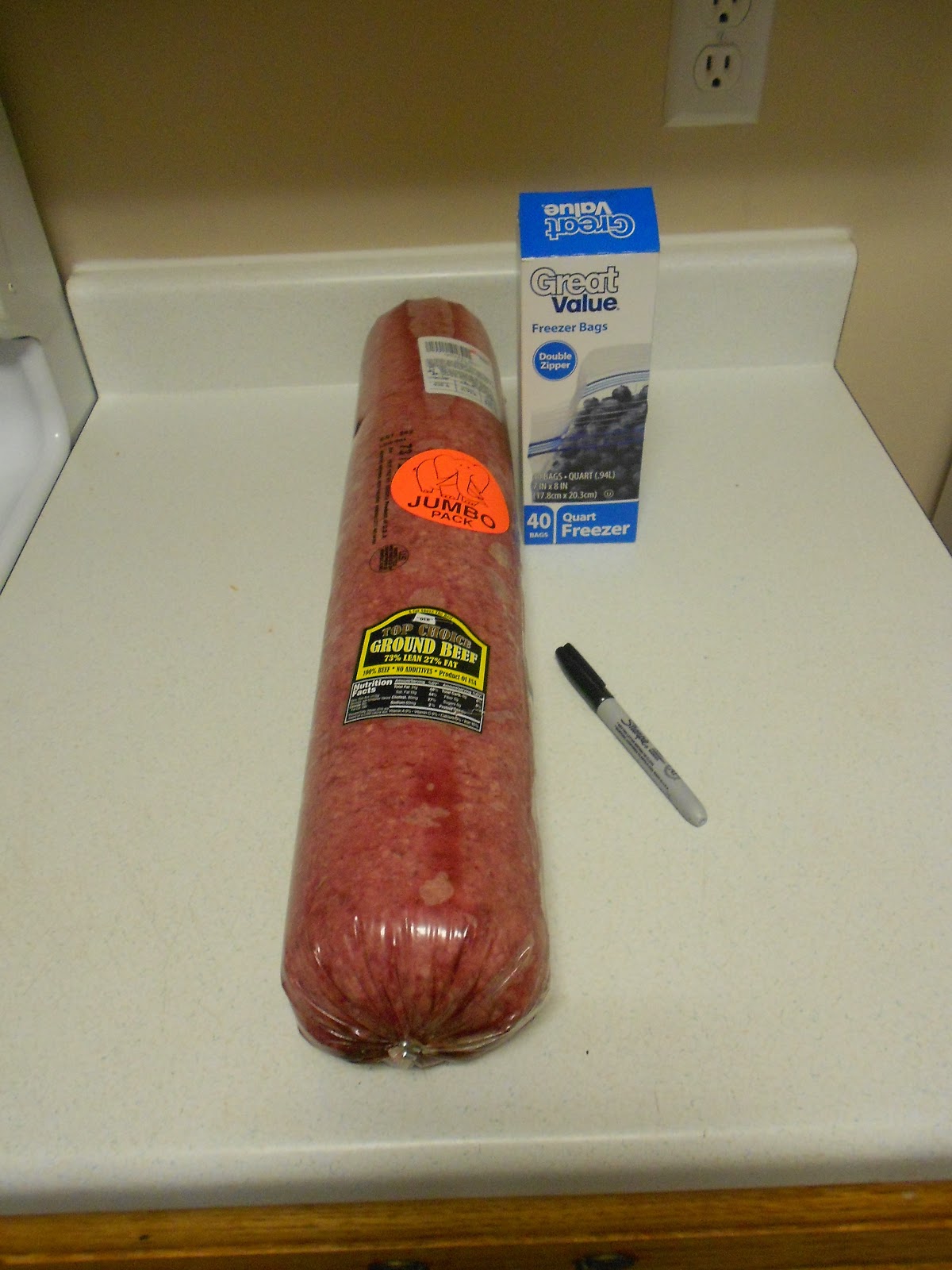 hamburger freezer bags