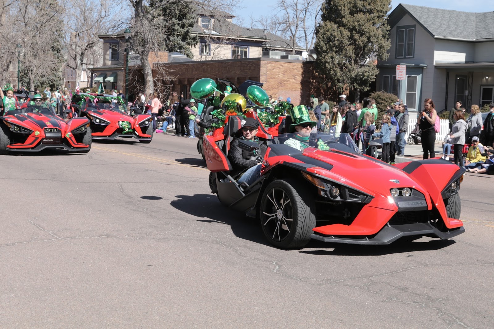 OldMotoDude Polaris Slingshots at the 2018 Colorado Springs St
