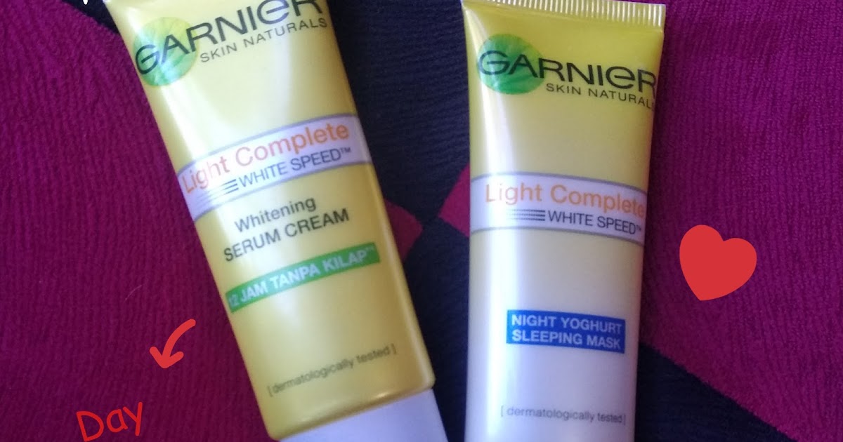 REVIEW Garnier Yoghurt Sleeping Mask & Whitening Serum Cream