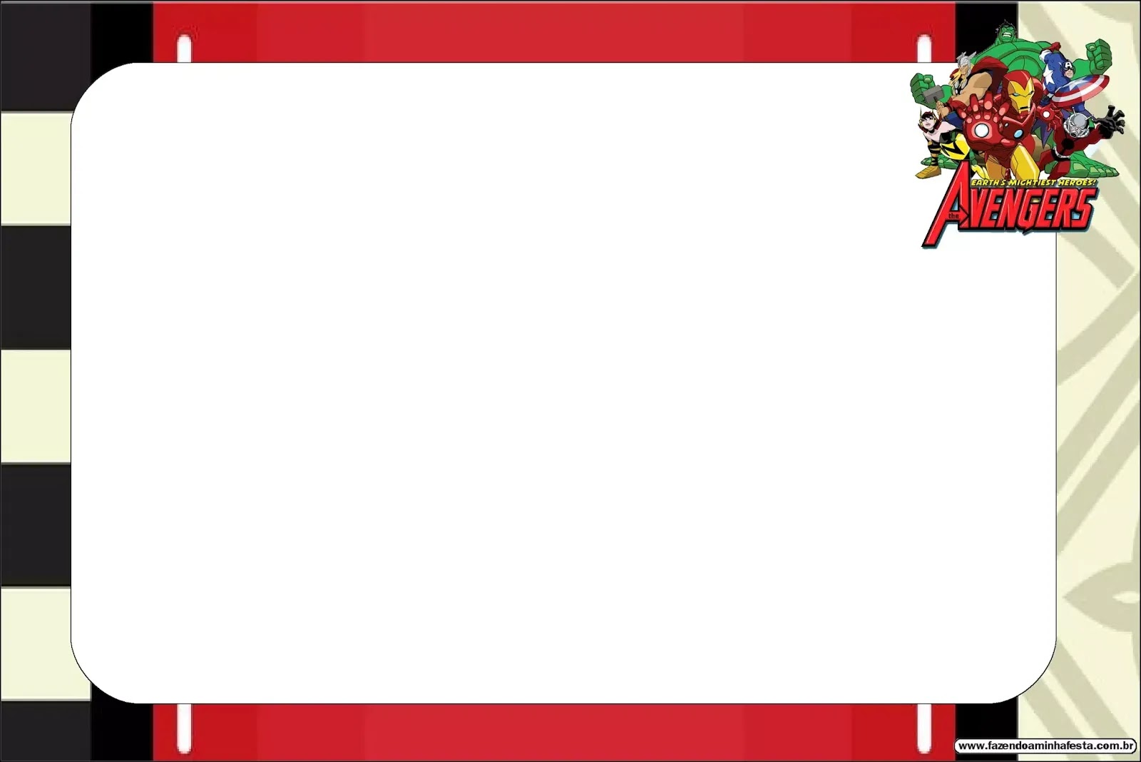 Avengers Border Design