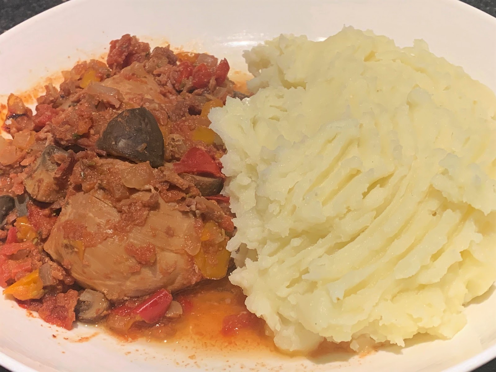 Slow Cooker Chicken Cacciatore with Bacon