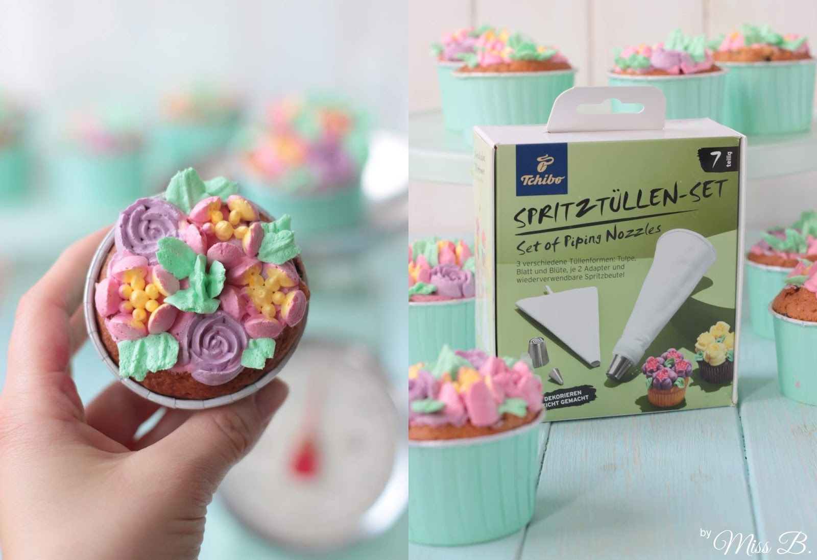 Anzeige Ostern Zu Hause Easy Blumen Cupcakes Mit Tchibo