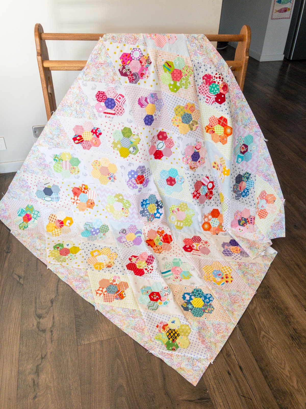 Kingfisher Quilt (progress) Samelia's Mum