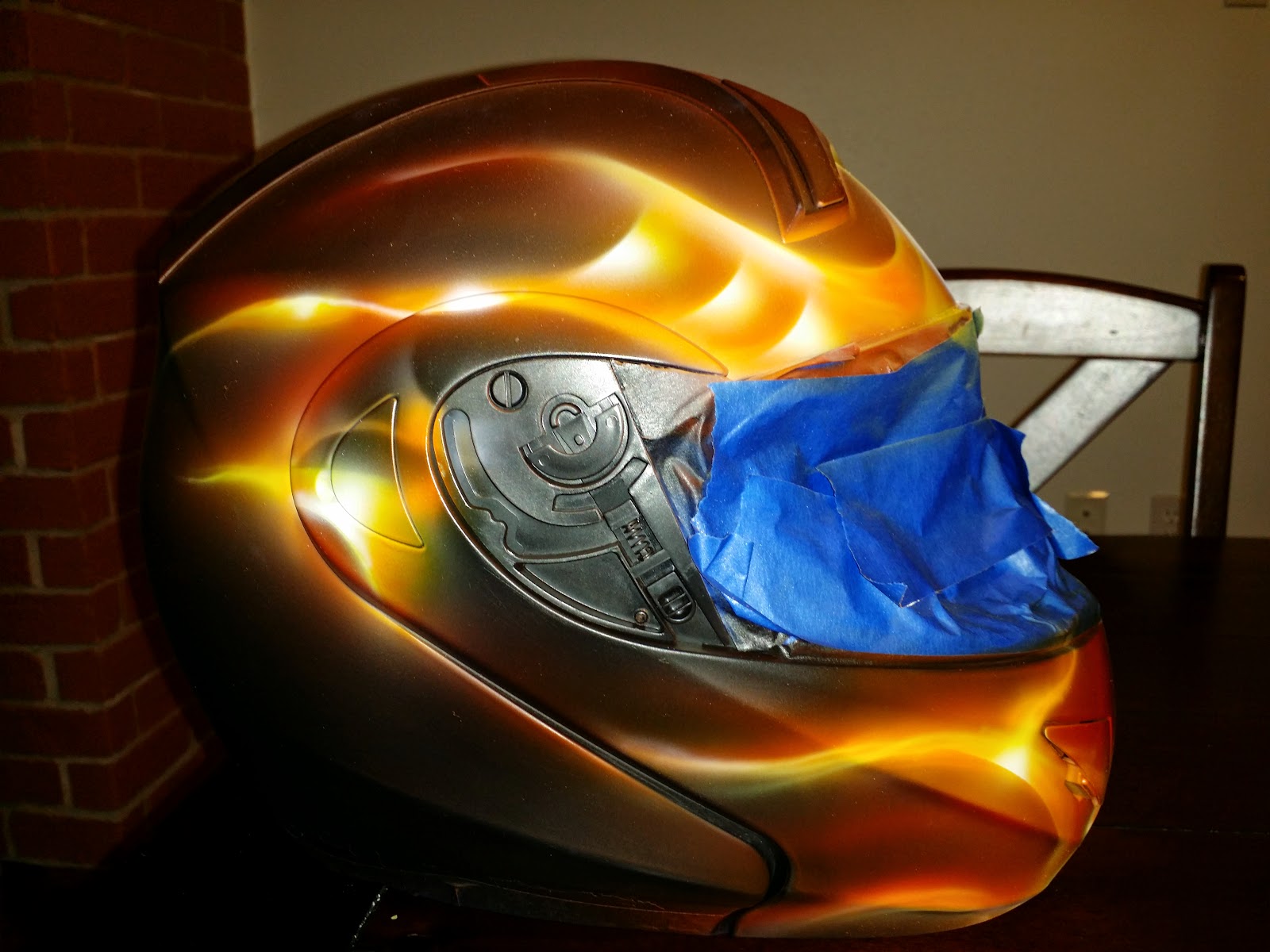 Zimmer DesignZ Custom Paint Work in progress. Helmet for now, custom