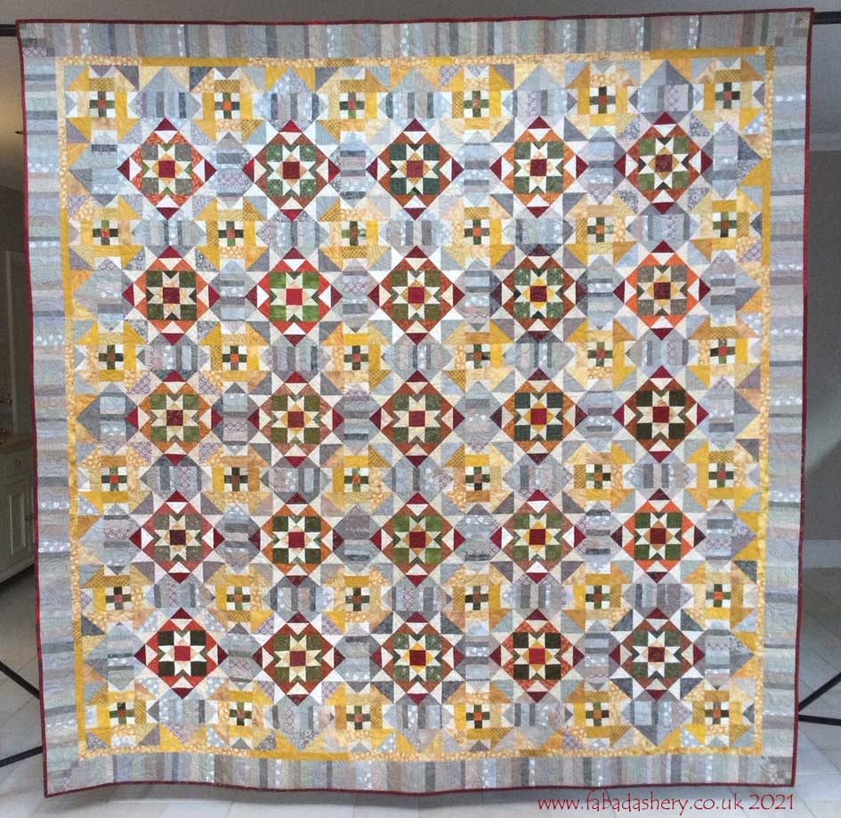 Fabadashery Bonnie Hunter's Grassy Creek 2020 Mystery Quilt Part 7 Big Reveal Finished
