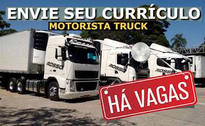 Vaga Para motorista truck em são paulo