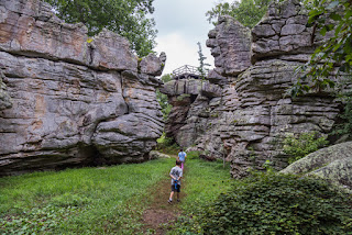 An image of people walking on trail
