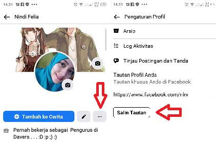 Cara Copy Url Facebook Di Android Link Profil Dan Video Wafbig