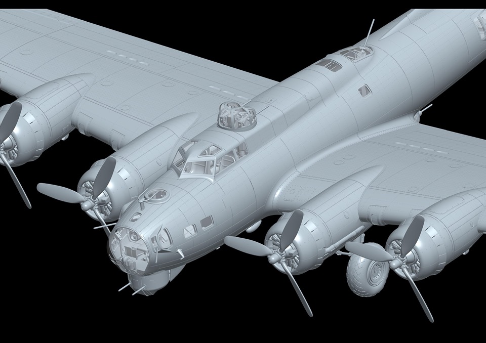 HK Models 01F001 1:48 B-17G Flying Fortress Bomber New Tool Plastic Model Kit HK Models 01F001 1:48 B-17G Flying Fortress Bomber New Tool Plastic Model Kit