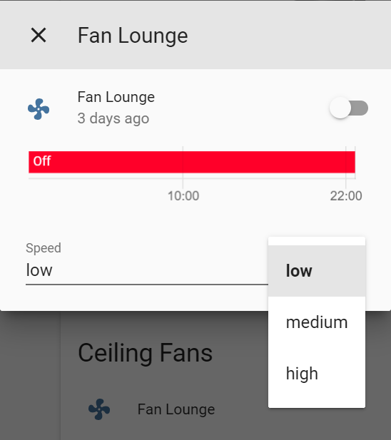 Brilliant Smart Ceiling Fan Remote in Home Assistant