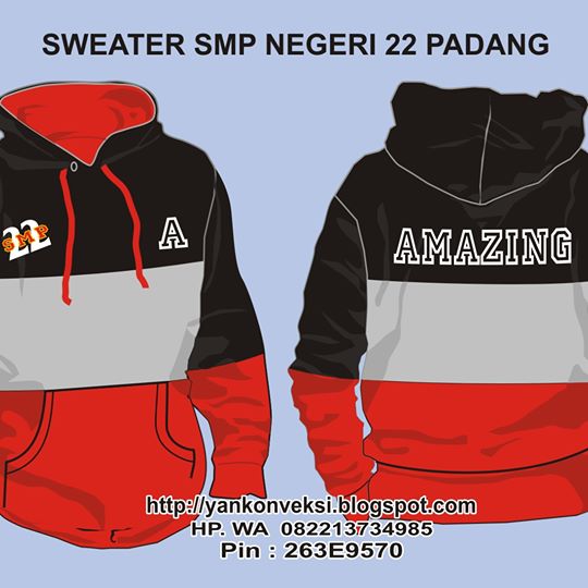 SWEATER PESANAN KLS IX SMP 22 PADANG