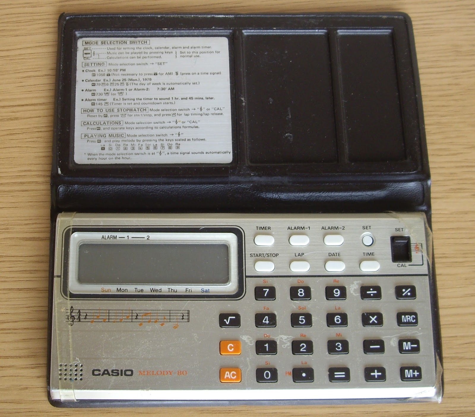 Retro Ordenadores Orty Casio Melody 80, un reloj y calculadora musical