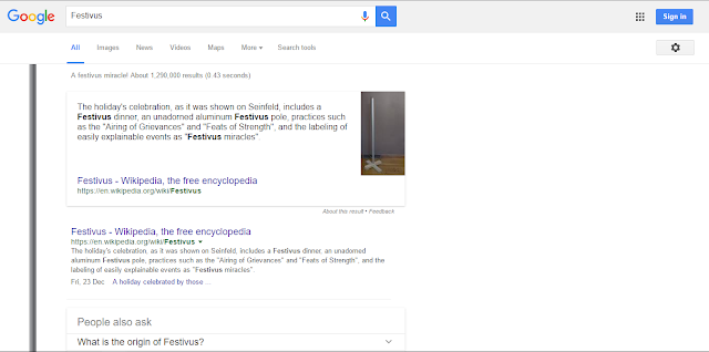 Festivus Fitur dan Game yang Tersembunyi di Google Search